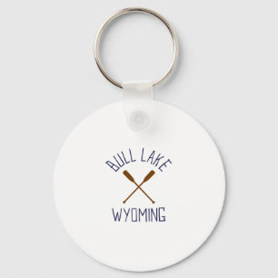Porte-clés Bull Lake Wyoming Plein air Vintage 2 