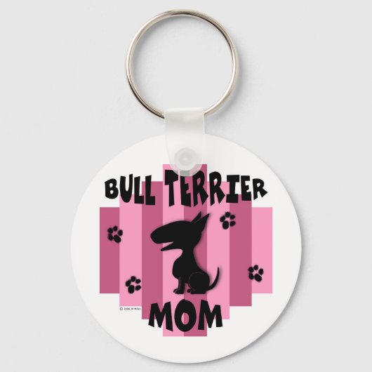 Porte-clés Bull Terrier Maman Porte - clé (Recto)