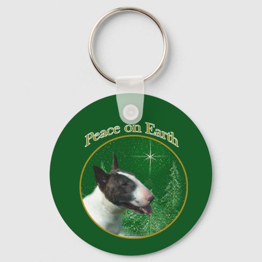 Porte-clés Bull Terrier Peace (Recto)