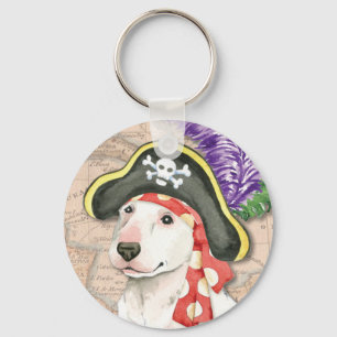 Porte-clés Bull Terrier Pirate