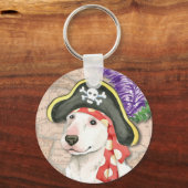 Porte-clés Bull Terrier Pirate (Recto)
