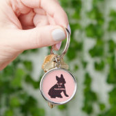 Porte-clés Bulldog BFF français (main)