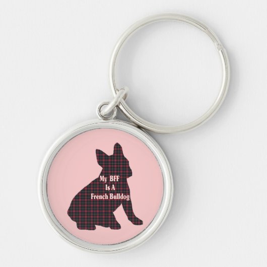 Porte-clés Bulldog BFF français (Devant)