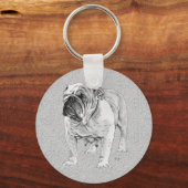 Porte-clés Bulldog britannique (Recto)