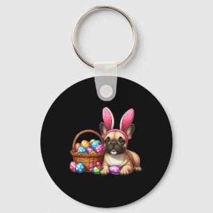 Porte-clés Bulldog Bunny Happy Pâques Bulldog Lover Pâques Bu