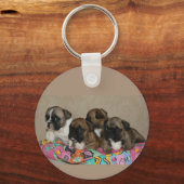 Porte-clés Bulldog Chiots (Recto)