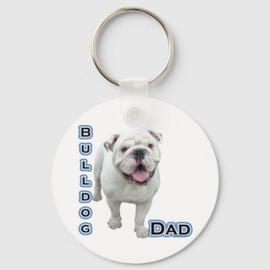 Porte-clés Bulldog Dad 4 - Porte - clé (Recto)