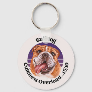 Porte-clés Bulldog drôle de citation porte - clé