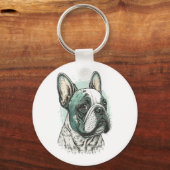 Porte-clés bulldog français (Recto)