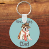 Porte-clés Bulldog Papa (Recto)