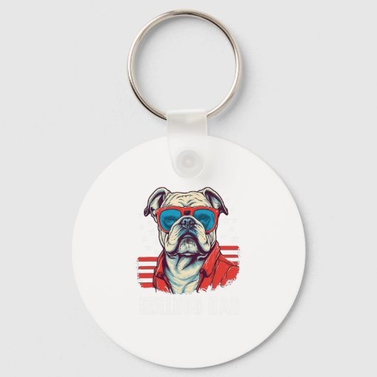 Porte-clés Bulldog Papa (Recto)