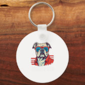 Porte-clés Bulldog Papa (Recto)