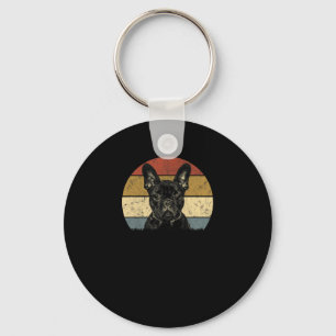 Porte-clés Bulldog Retro Vintage 60s les années 70 Amusants F