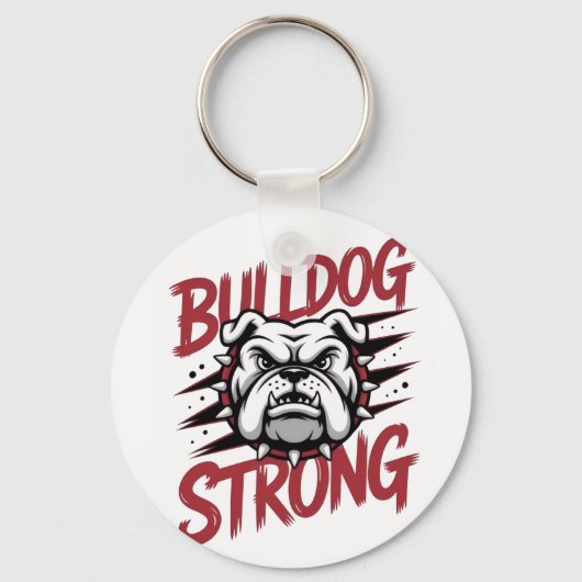 Porte-clés Bulldog Strong (Recto)