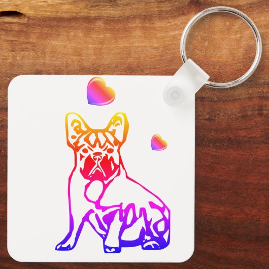 Porte-clés Bulldogge Comic (Verso)