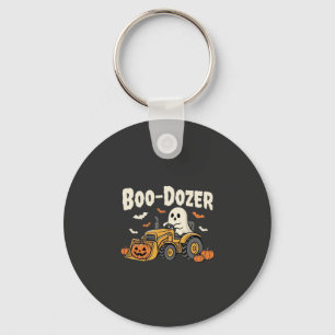 Porte-clés Bulldozer fantôme de Halloween Boo-Dozer Design_1