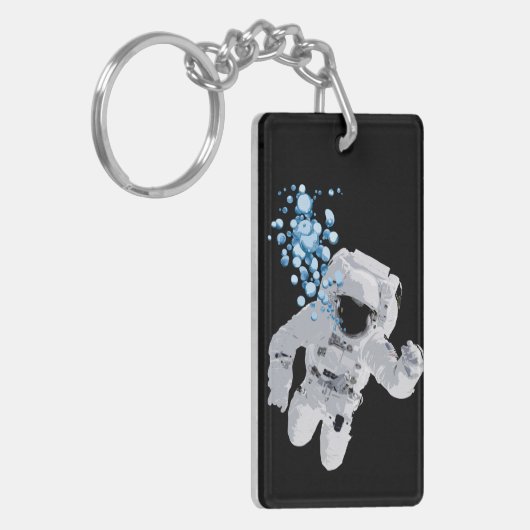 Porte-clés Bulles dans l'espace - l'espace bouillonne PORTE - (Devant gauche)