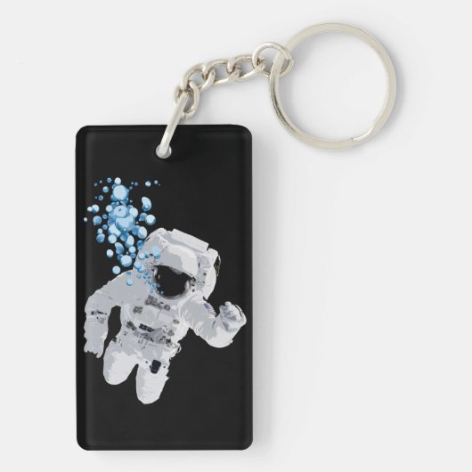 Porte-clés Bulles dans l'espace - l'espace bouillonne PORTE - (Dos)