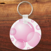 Porte-clés Bulles de savon roses (Recto)