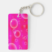 Porte-clés Bulles sur l'arrière - plan rose (Dos)