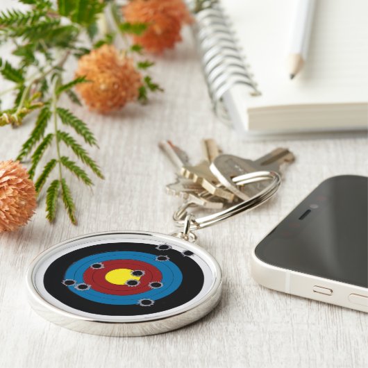 Porte-clés Bullet Riddled Bullseye (Côté)