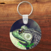 Porte-clés Bullfrog Thoughts Nature Personnalisée (Verso)