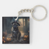 Porte-clés Bullmastiff Citrouilles Halloween effrayant (Dos)