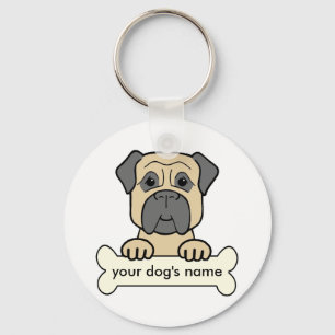 Porte-clés Bullmastiff personnalisé