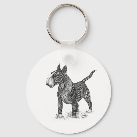 Porte-clés Bullterrier Keychain (Recto)