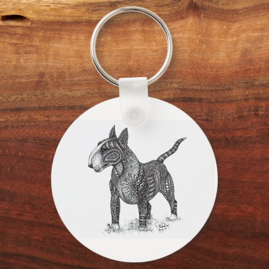 Porte-clés Bullterrier Keychain (Verso)