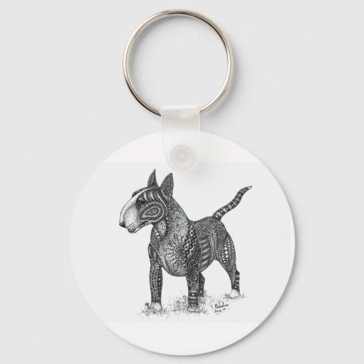 Porte-clés Bullterrier Keychain (Verso)