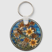 Porte-clés Bumblebebe en verre tendu (Verso)