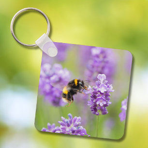 Porte-clés Bumblebebe Sur Lavender