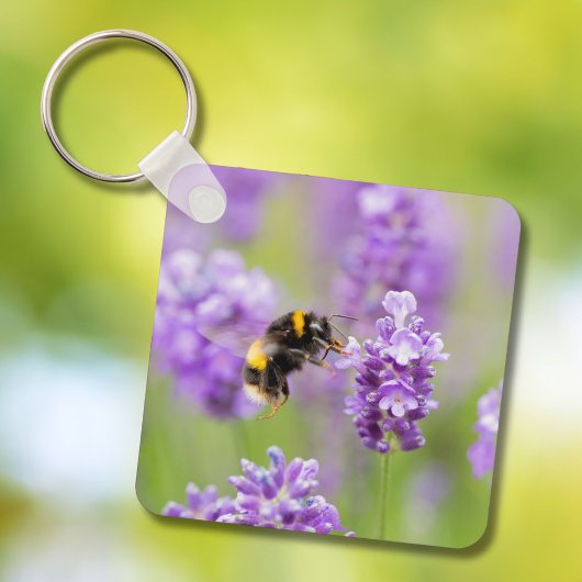 Porte-clés Bumblebebe Sur Lavender
