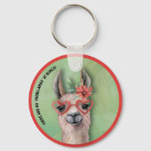Porte-clés Bunco Funny Llama (Recto)