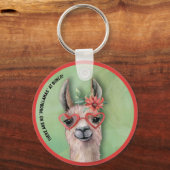 Porte-clés Bunco Funny Llama (Recto)