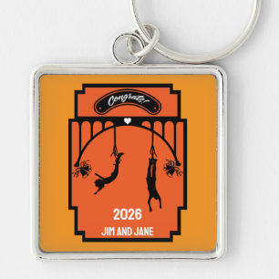 Porte-clés Bungee Jumping Mariage cadeau