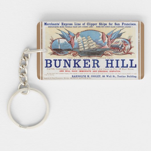 Porte-clés Bunker Hill Clipper voile 1853