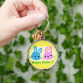 PORTE-CLÉS BUNNIES "HAPPY EASTER" (Main)