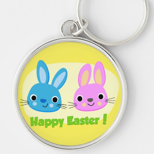 PORTE-CLÉS BUNNIES "HAPPY EASTER" (Devant)