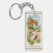 Porte-clés Bunnies vintages Aimant Pâques (Devant gauche)