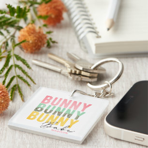 Porte-clés Bunny Babe mignonne Fille moderne Pâques personnal