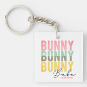 Porte-clés Bunny Babe mignonne Fille moderne Pâques personnal (Devant)
