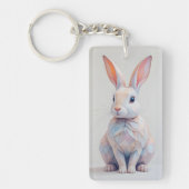 Porte-clés Bunny Basse-Poly Pastel (Devant)