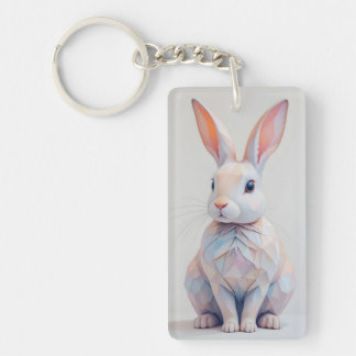 Porte-clés Bunny Basse-Poly Pastel