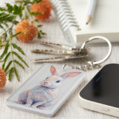 Porte-clés Bunny Basse-Poly Pastel (Devant droit)