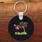 Porte-clés Bunny Flamingo Easter | Cute Flamingo Lovers (Recto)