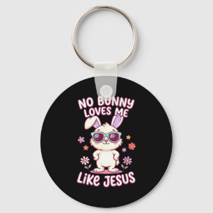 Porte-clés Bunny m'aime comme jésus pâques bible chrétienne