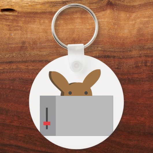 Porte-clés bunny toaster (Recto)