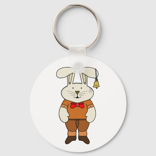 Porte-clés Bunny with a bell in his ear (Recto)